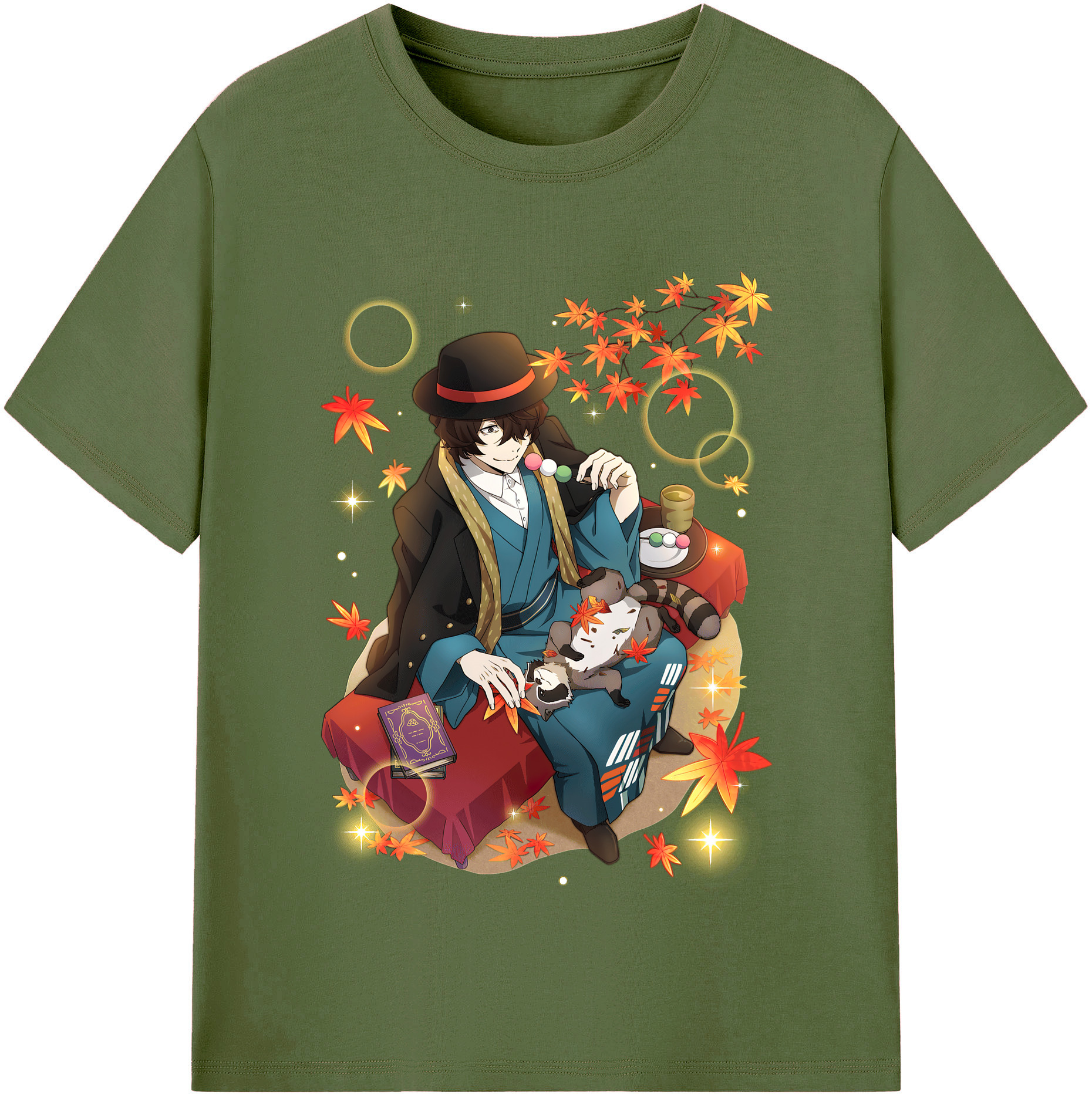（画像用） 文豪ストレイドッグス Bungo Stray Dogs 綿100％半袖Tシャツ（フロントプリント）